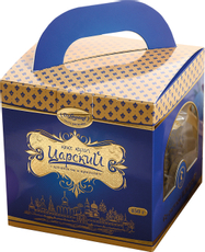 Кулич Золотой колобок Царский с цукатами и арахисом, 450г