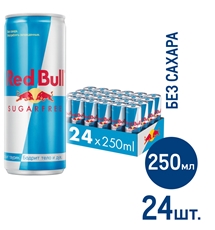 Энергетический напиток Red Bull Sugarfree, 250мл x 24 шт