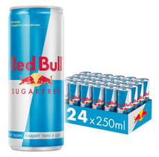 Энергетический напиток Red Bull Sugarfree, 250мл x 24 шт