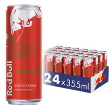 Напиток энергетический Red Bull Арбуз, 355мл x 24 шт