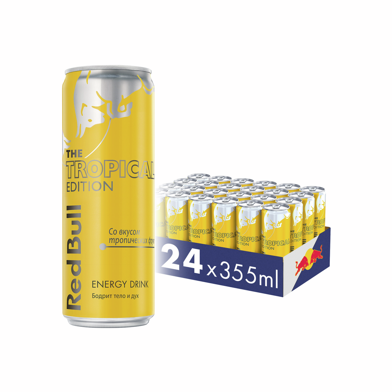 Напиток энергетический Red Bull Тропик, 355мл x 24 шт
