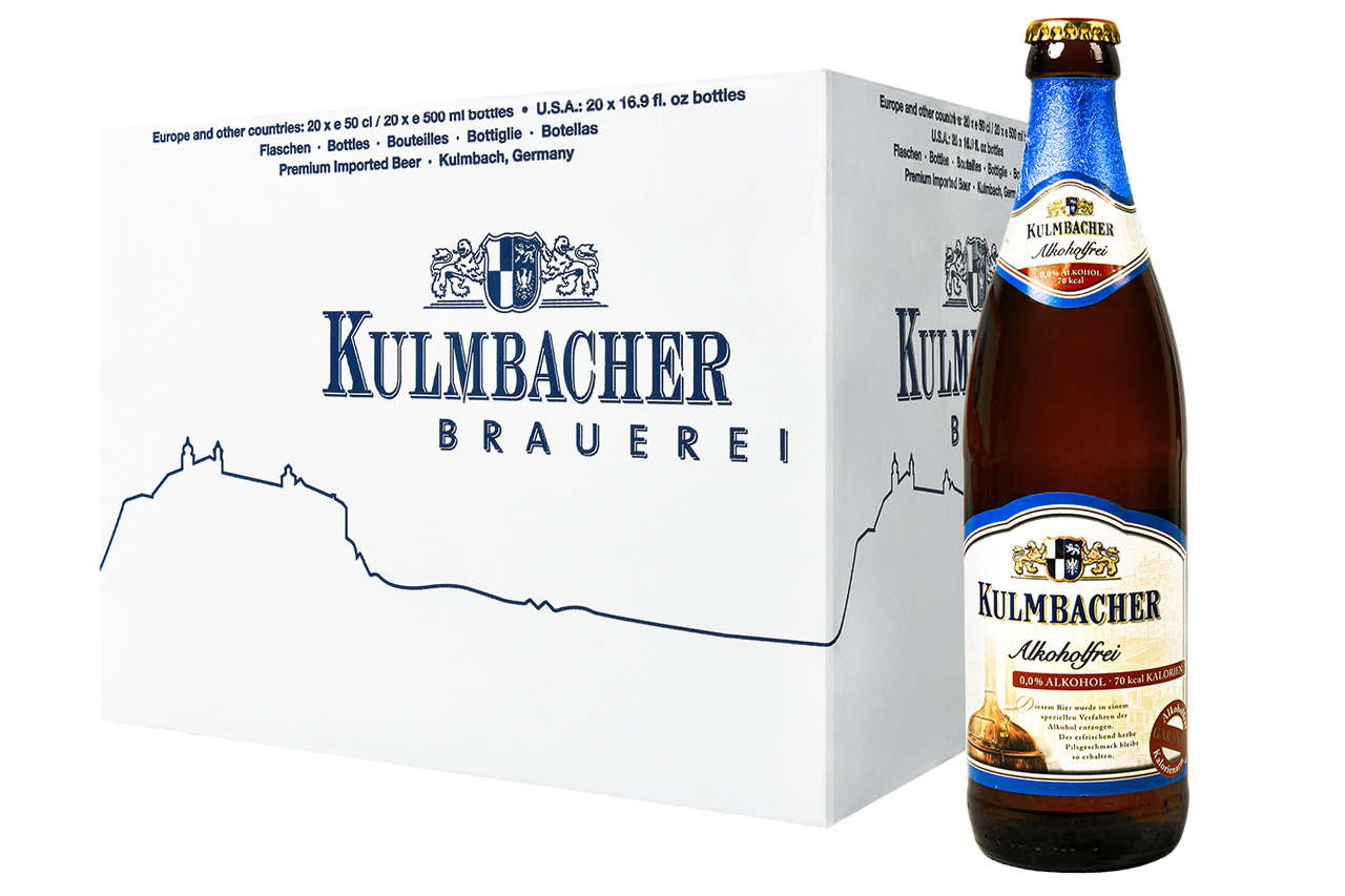 Пиво Kulmbacher Edelherb Alkoholfrei безалкогольное, 0.5л x 20 шт купить по  выгодной цене, самовывоз алкоголя из магазина в Москве