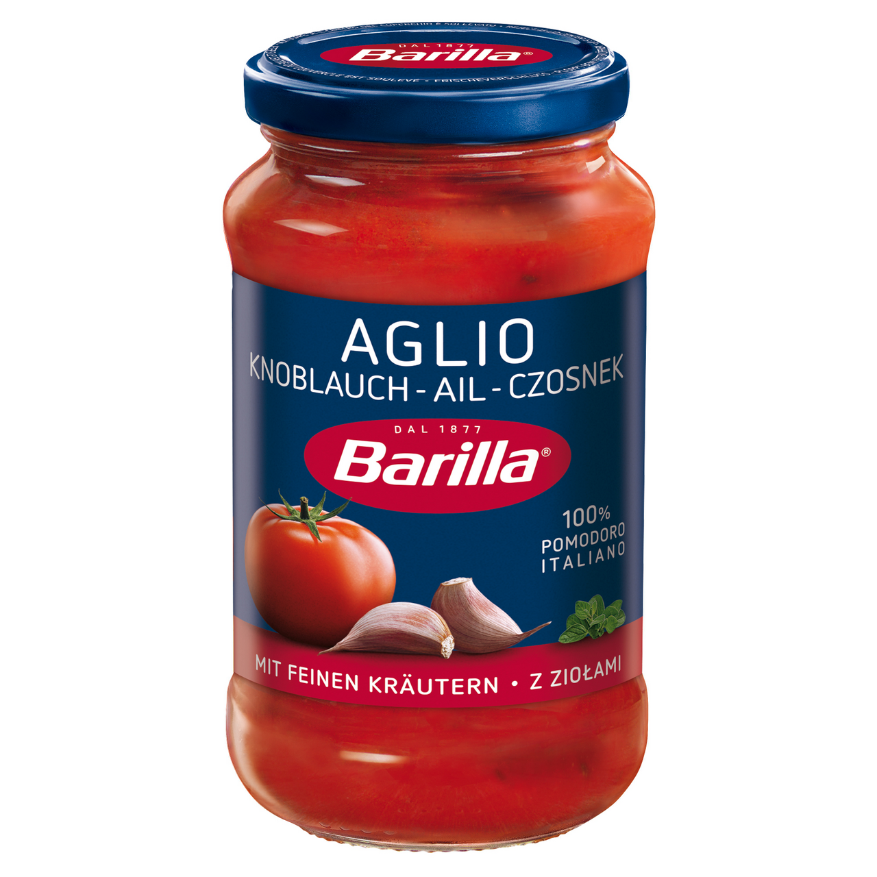 Соус Barilla Aglio с чесноком и зеленью, 400г купить с доставкой на дом,  цены в интернет-магазине