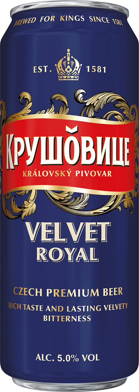 Пиво Крушовице Velvet, 0.43л купить по выгодной цене, самовывоз ...