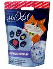 Наполнитель для кошачьего туалета Mr Kot силикагелевый, 4л
