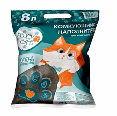 Наполнитель комкующийся Foxy Cat 8л