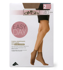 Носки женские Omsa Calzino Easy Day 40 den телесные 2 пары, размер 0