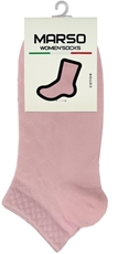 Носки женские Marso короткие хлопок-полиамид розовые НЖГ-0319 размер 35-37