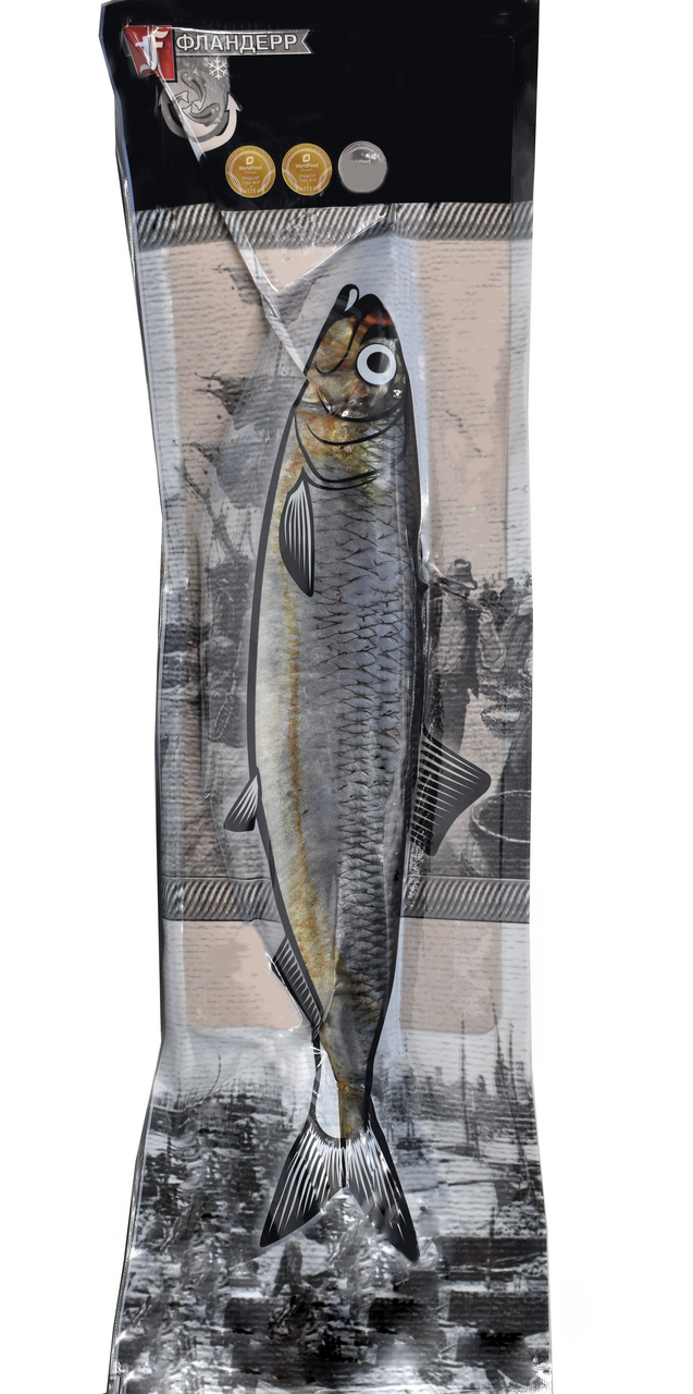Изображение товара Сельдь Фландерр Олюторская слабосоленая 500 г натуральная морская рыба