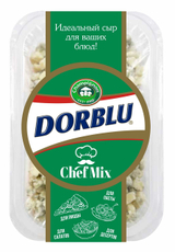 Сыр Dorblu Chef Mix с голубой плесенью тертый 56%, 100г