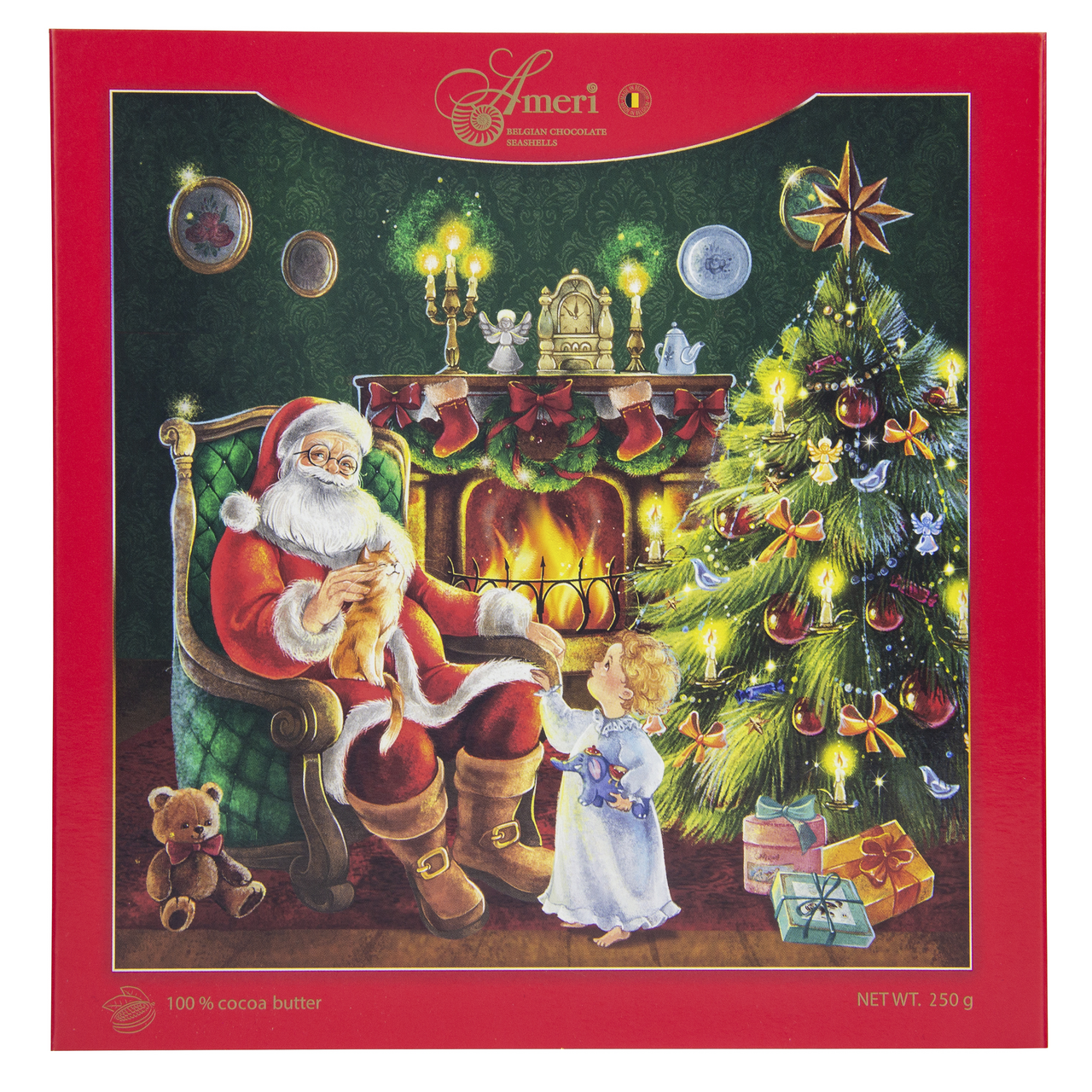 Конфеты-ракушки Ameri шоколадные с начинкой пралине, 250г