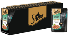 Корм влажный Sheba для кошек кролик-индейка, 75г х 28 шт