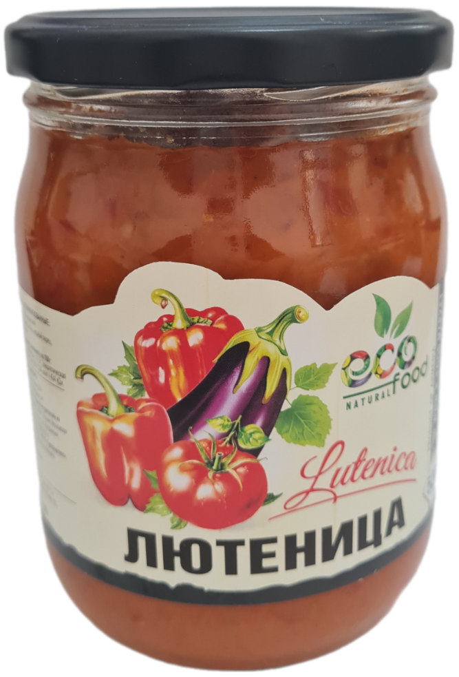 Закуска овощная EcoFood Лютеница, 520г