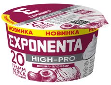 Продукт кисломолочный Exponenta High-pro Вишня-пломбир обезжиренный с высоким содержанием белка, 160г