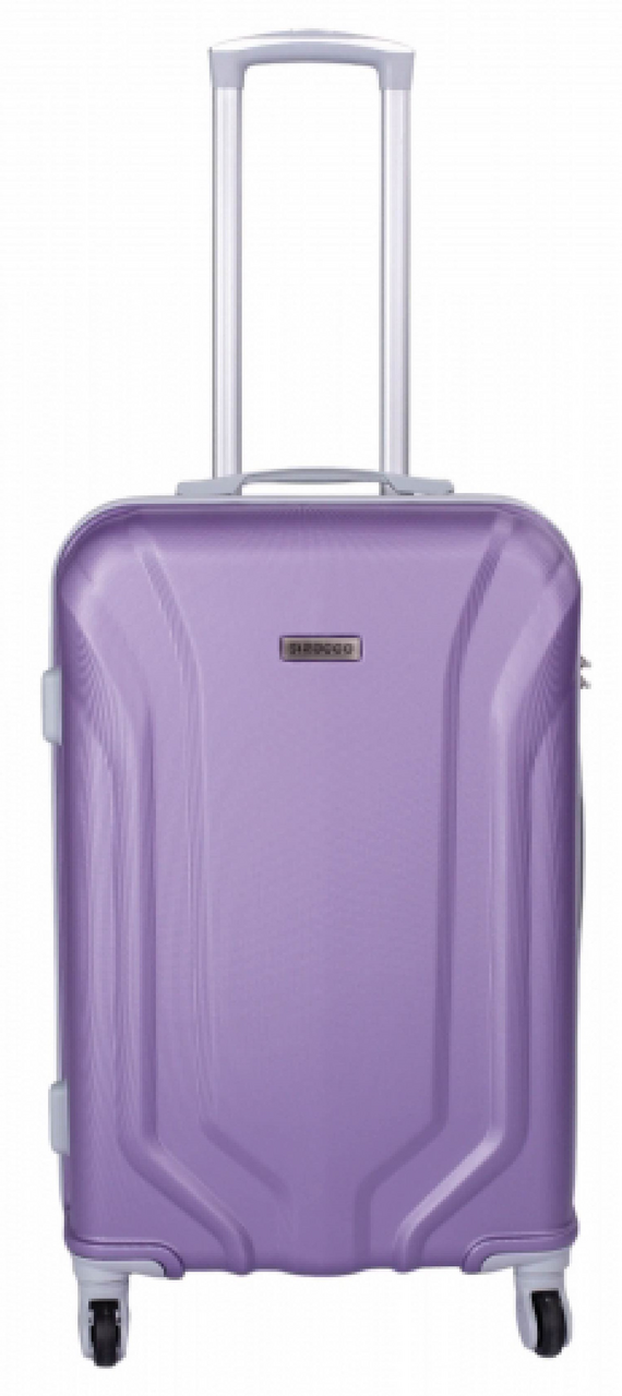 Чемодан Sirocco Quarts 4К ABS сиреневый S, 35 x 21 x 56см