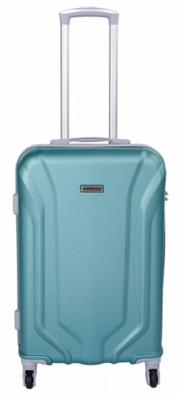 Чемодан Sirocco Quarts 4К ABS зеленый S, 35 x 21 x 56см