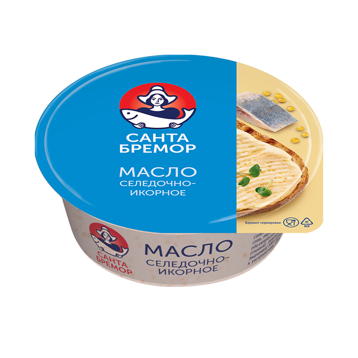 Масло селедочно-икорное Санта Бремор Бутербродное, 100г