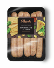Колбаски куриные Рококо Итальянские с сыром охлажденные, 400г