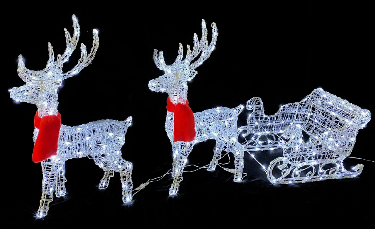 Tarrington House Фигура Сани и Олени светодиодная 240Led, 3 предмета