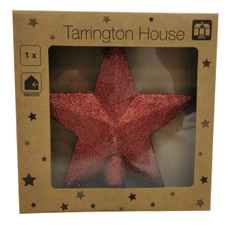 Tarrington House Верхушка звезда красная, 20см