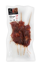 Шашлык Нью-Йорк из мраморной говядины Myasoet Meat Company на шпажках, охлажденный 900г