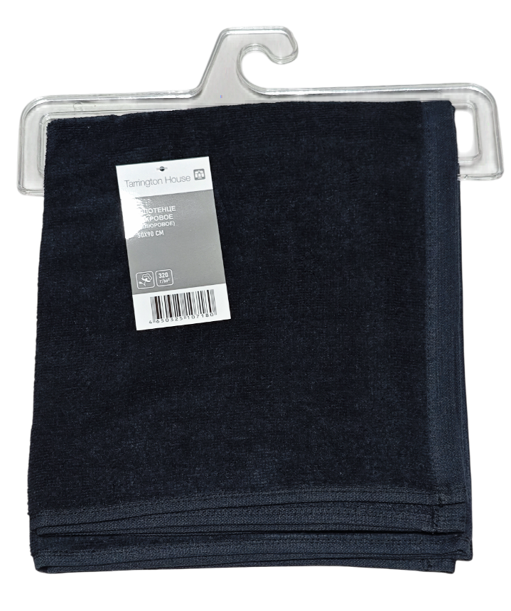 Tarrington House Полотенце антрацит велюр 320 г/м2, 50 х 90см