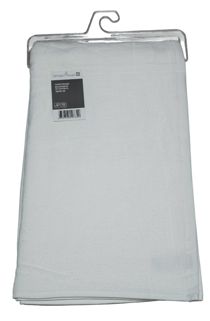 Tarrington House Полотенце белое велюр 320 г/м2, 90 х 150см