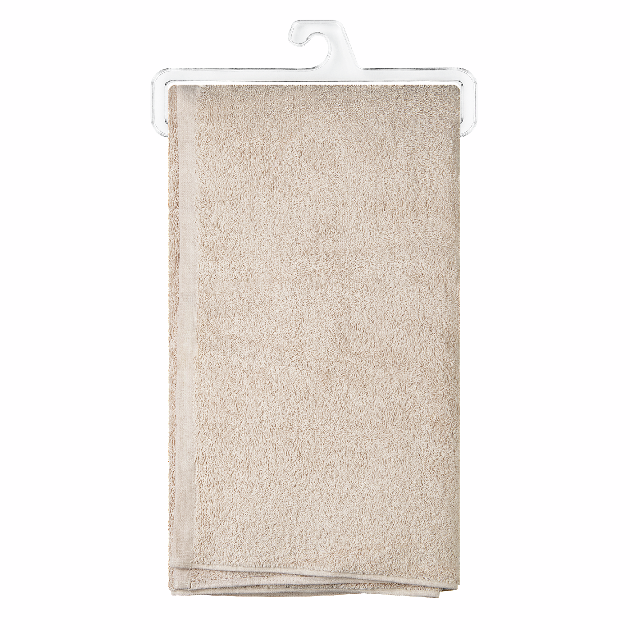 Tarrington House Полотенце хлопок бежевое махровое 500 г/м2, 90 х 150см