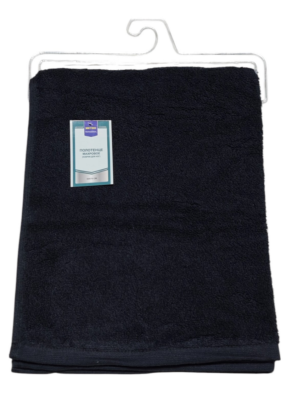 METRO PROFESSIONAL Полотенце для ног махровое антрацит хлопок 750 г/м2, 50 х 70см