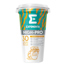 Напиток кисломолочный Exponenta High-pro Соленая карамель с высоким содержанием белка, 250г