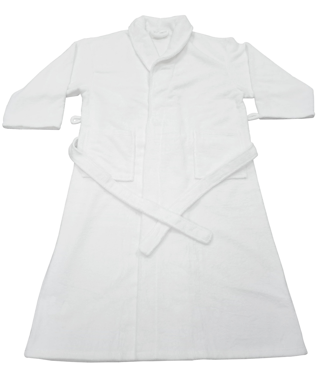 Tarrington House Халат махровый хлопковый плотность ткани 380 г/м2 белый, р. S-M