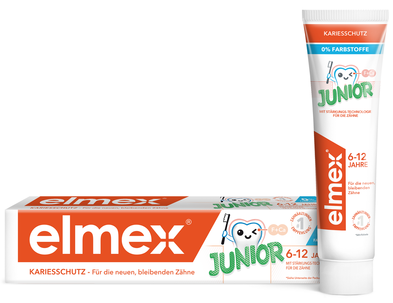 Изображение товара Зубная паста детская Elmex Junior защита от кариеса от 6 до 12 лет, 75мл