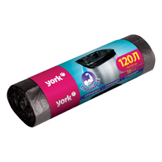 Мешки для мусора York прочные 120л, 10шт