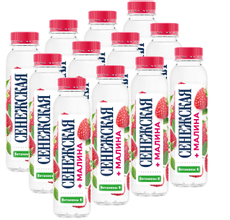 Вода Сенежская Малина питьевая негазированная, 440мл х 12 шт