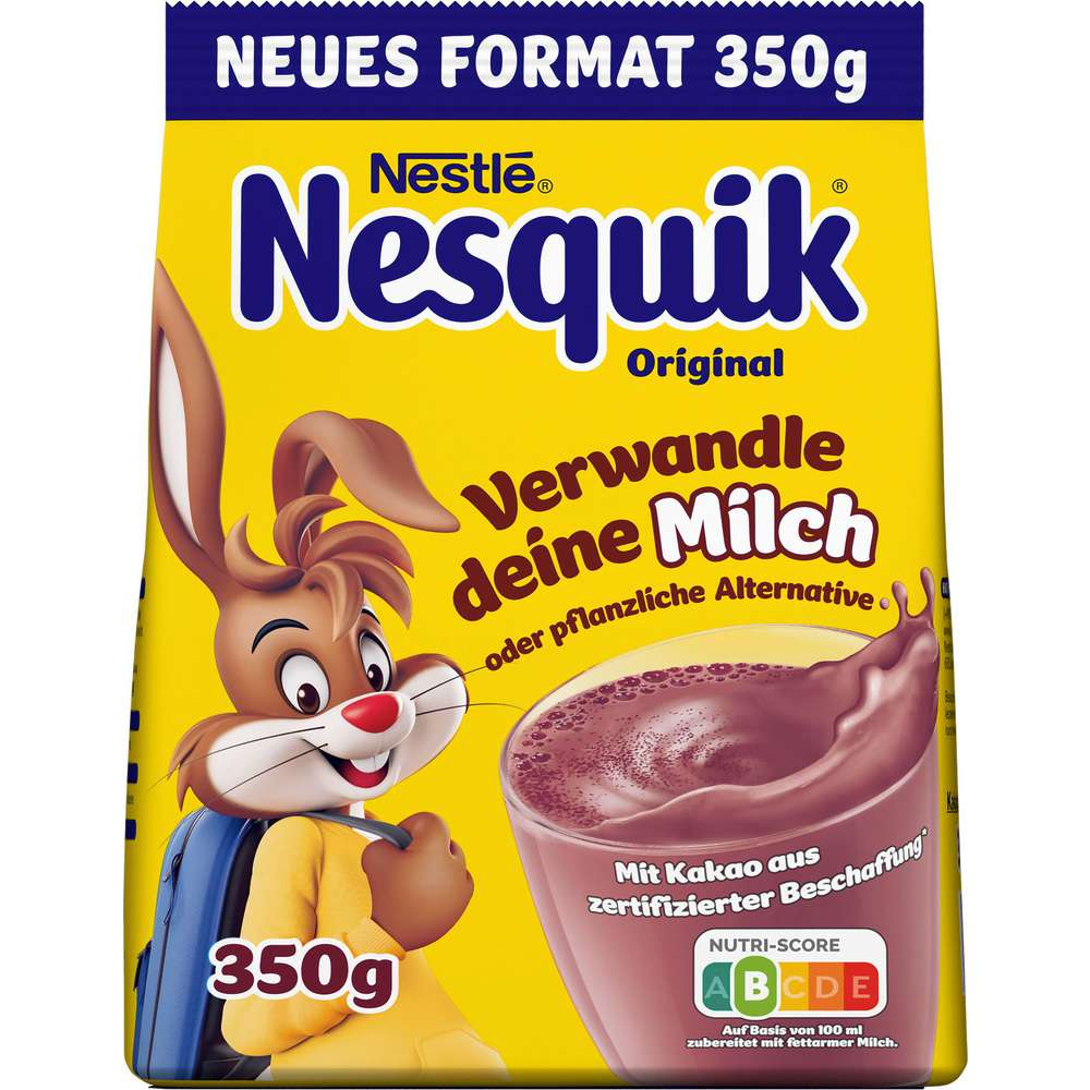 Какао-напиток Nesquik 350г купить с доставкой на дом, цены в  интернет-магазине