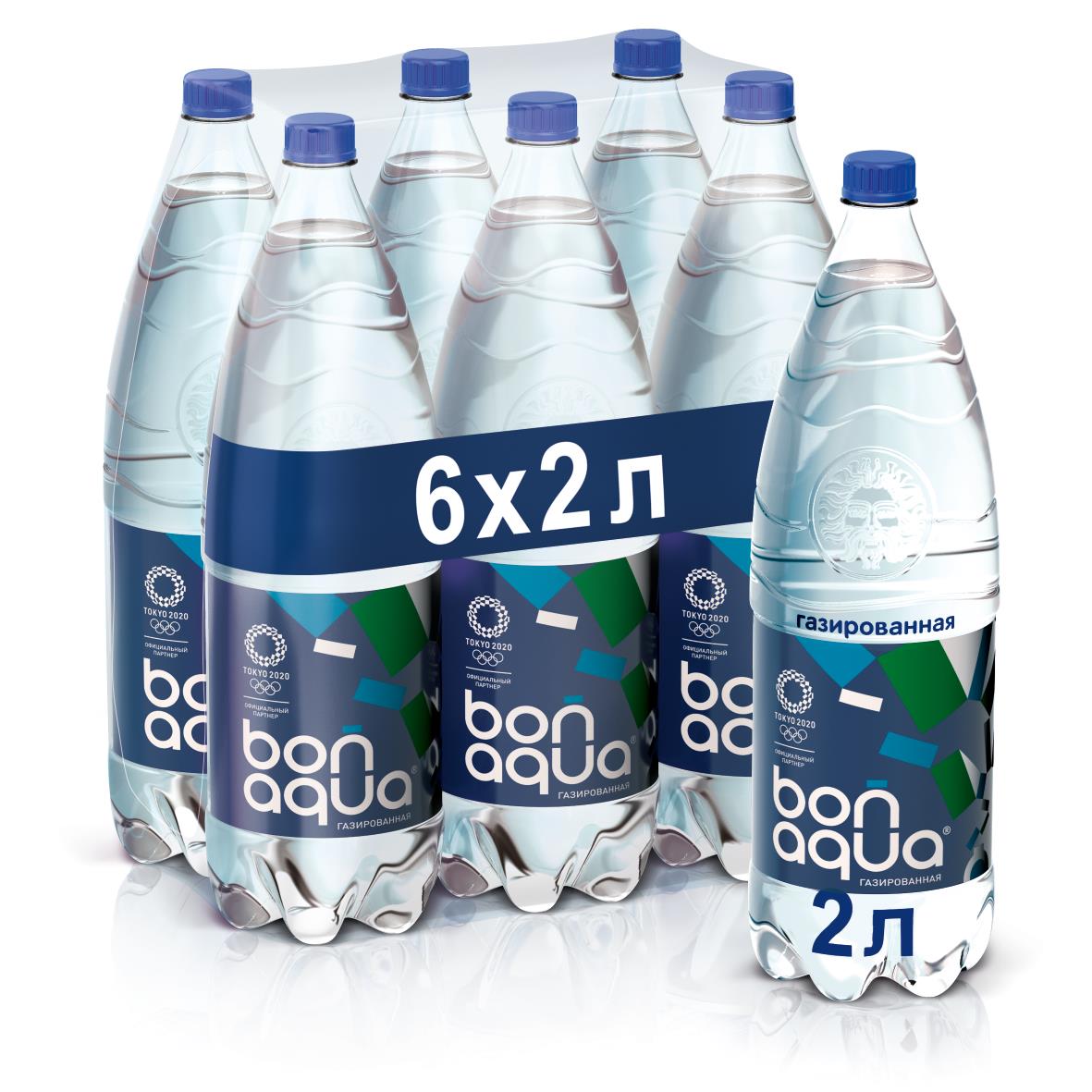 Вода BONAQUA питьевая негазированная, 2л