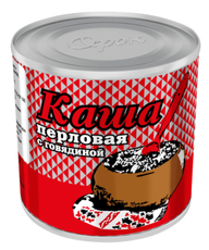 Каша перловая Орский МК с говядиной, 250г