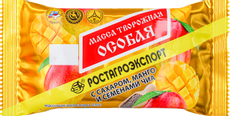 Масса творожная Ростагроэкспорт особая с сахаром, манго и семенами чиа 23%, 180г