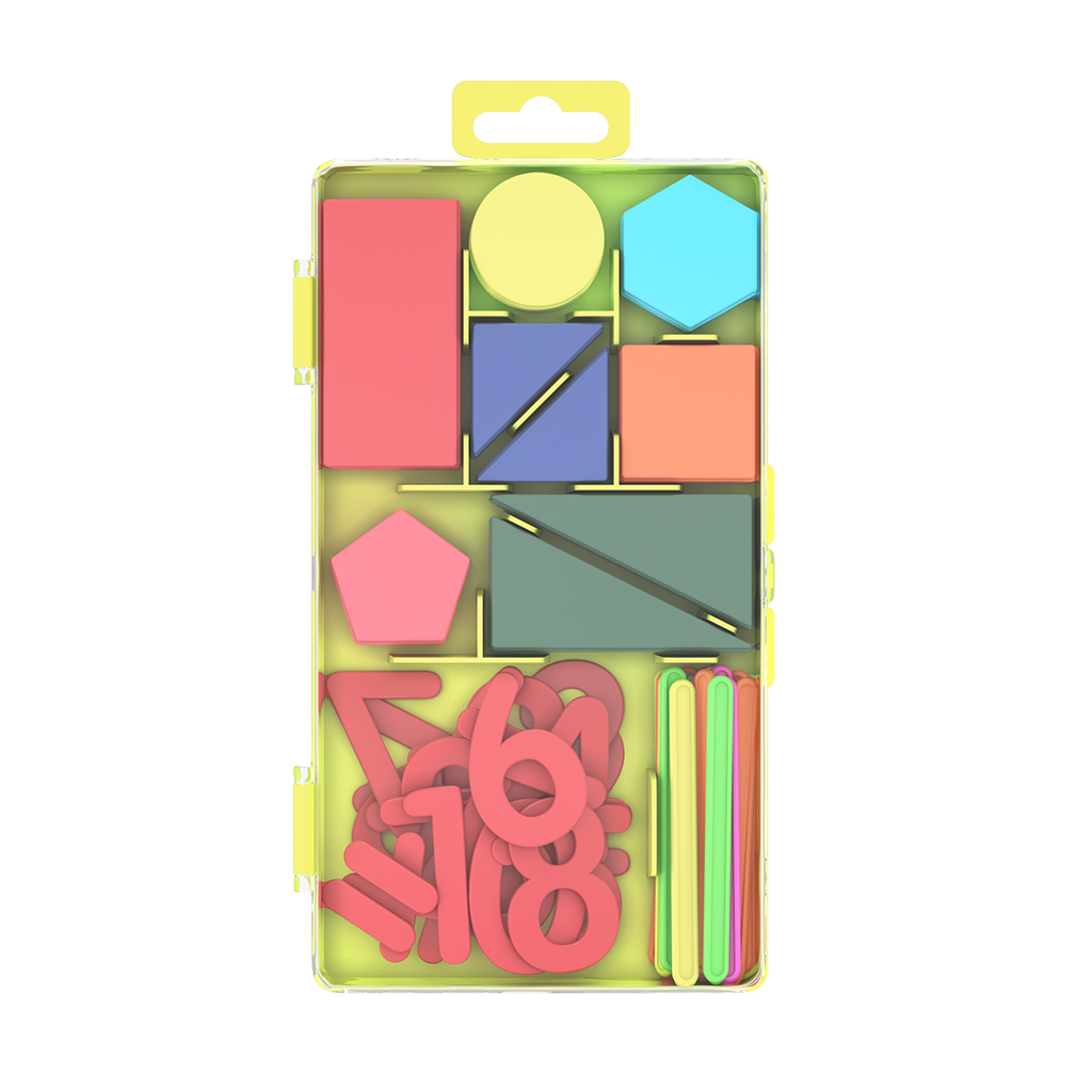 Набор счетных материалов пластиковый Erich Krause Neon Solid 263г ...