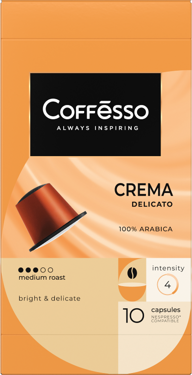 Изображение товара Кофе в капсулах Coffesso Crema Delicato для кофемашин Nespresso 10шт, 50г