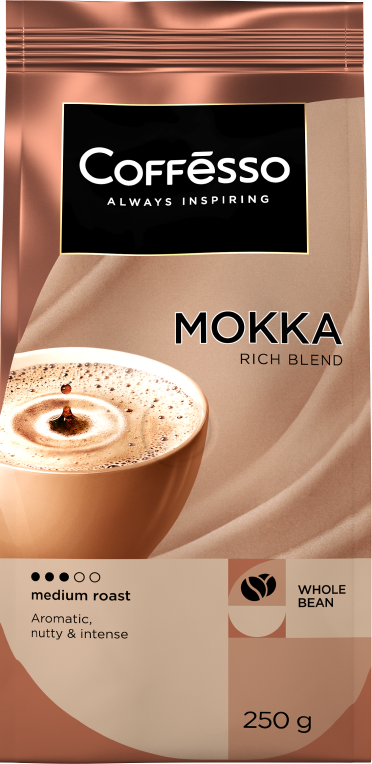 Изображение товара Кофе Coffesso Mokka молотый 250 г насыщенный ароматный для эспрессо и напитков