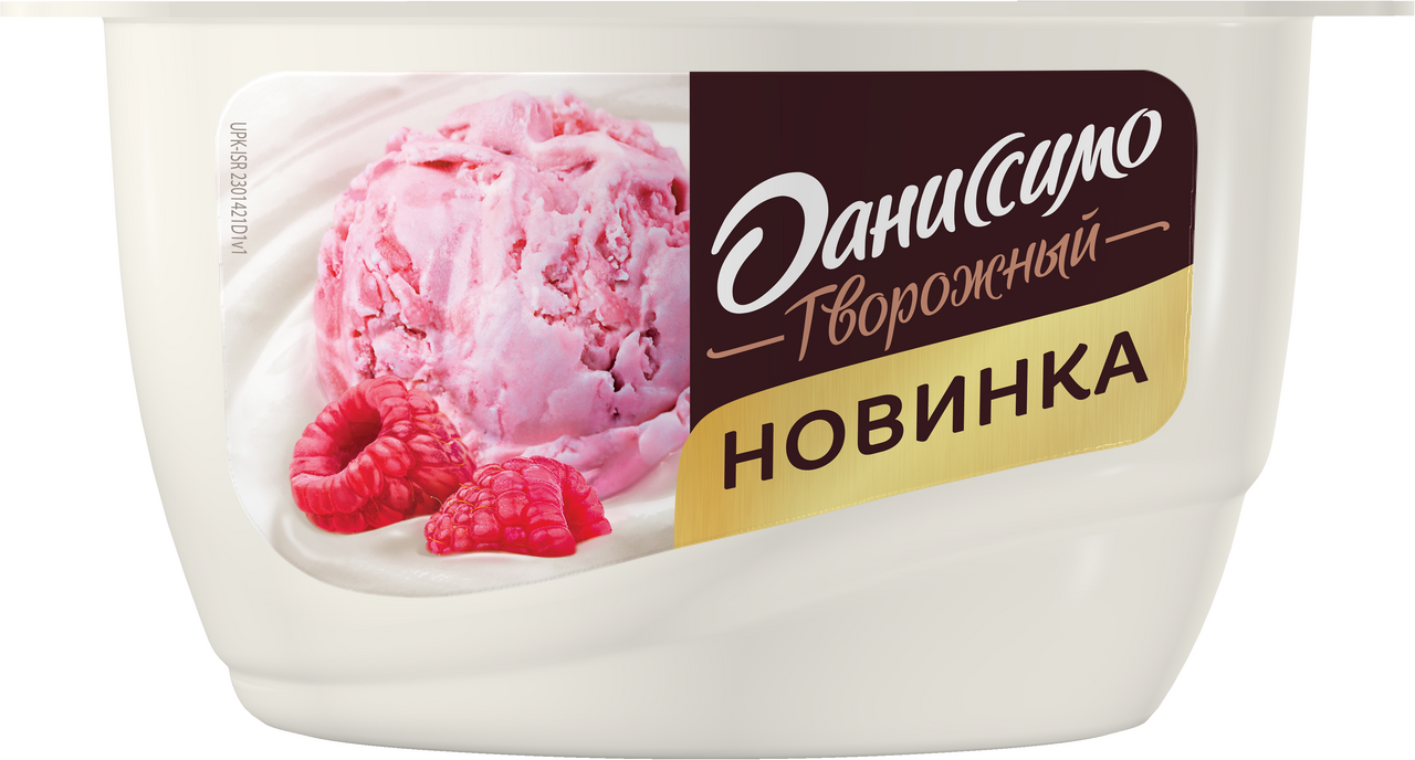 Продукт творожный Даниссимо Малиновый пломбир 5.6%, 130г купить с доставкой  на дом, цены в интернет-магазине