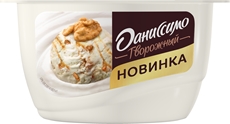 Продукт творожный Даниссимо Мороженое с грецким орехом и карамелью 6.1%, 130г