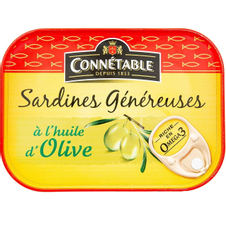 Сардина Connetable Genereuse в оливковом масле, 140г