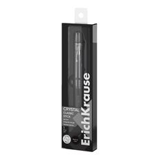 Ручка гелевая Erich Krause Crystal Stick Classic цвет чернил черный, 1шт