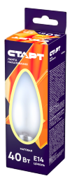 Лампа-свеча Старт матовая Е14 40Вт