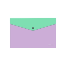 Папка-конверт Erich Krause Matt Pastel Bloom на кнопках А4