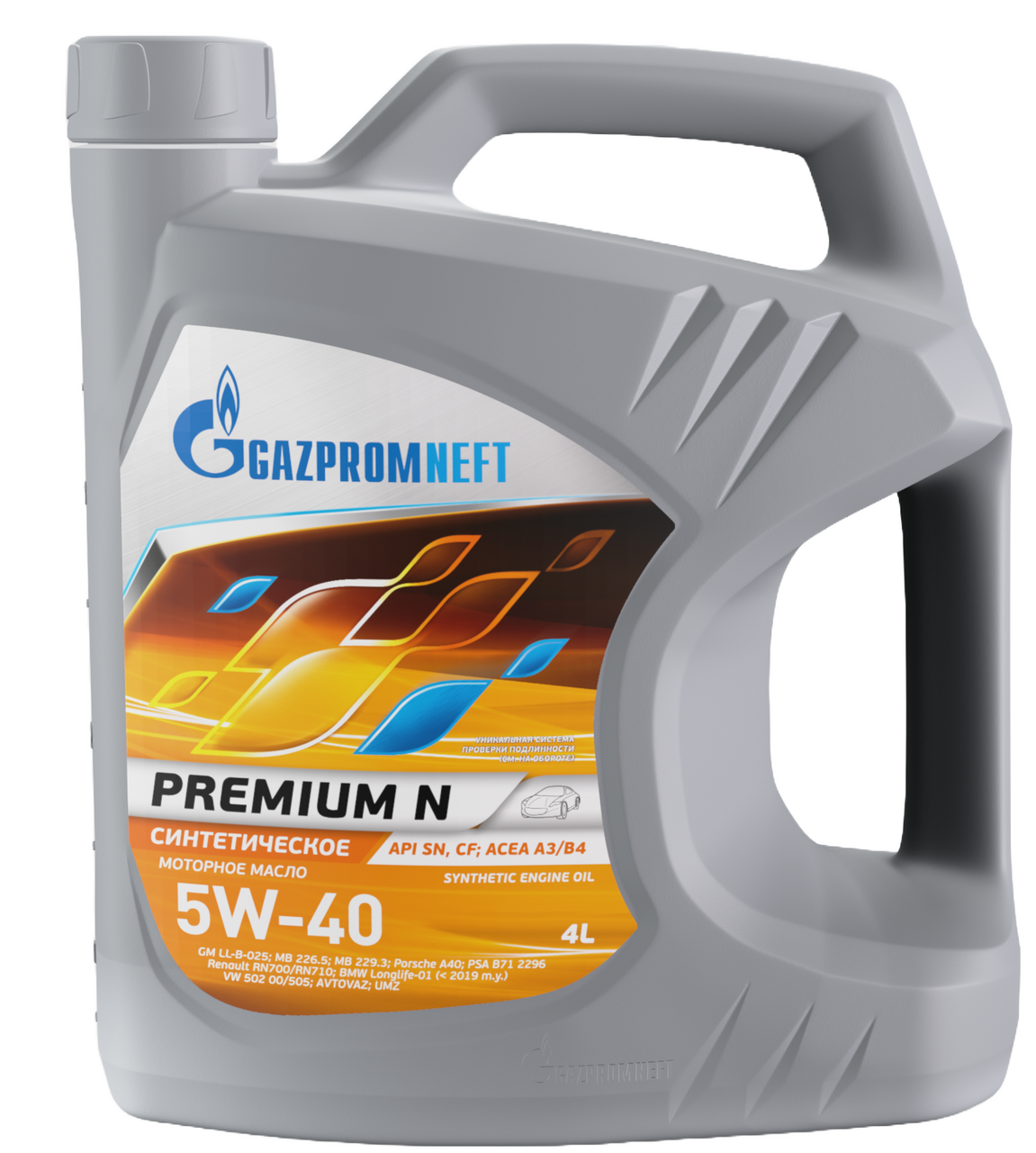Масло моторное Gazpromneft Premium N 5W-40, 4л