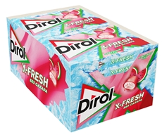 Резинка жевательная Dirol X-Fresh Арбуз, 16г x 12 шт