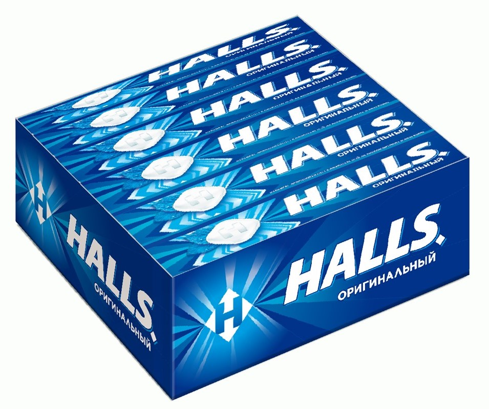 Леденцы Halls Оригинальные, 25г x 12 шт